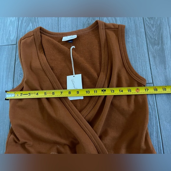 Universal Thread Rust/Bronze Sweater Romper, Drawstring Detail, Size Small•••NWT - Picture 14 of 16